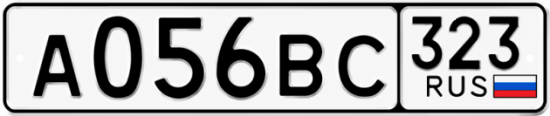 Купить гос номер А056ВС 323