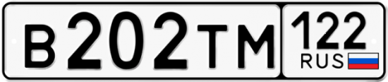 Автомобильный номер В202ТМ 122