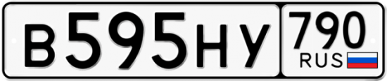 Автомобильный номер В595НУ 790