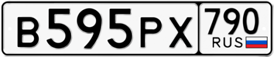 Автомобильный номер В595РХ 790