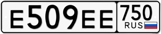 Автомобильный номер Е509ЕЕ 750