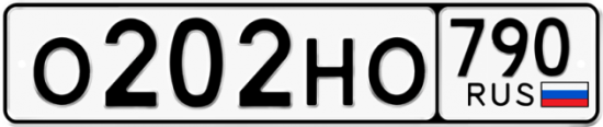 Автомобильный номер О202НО 790