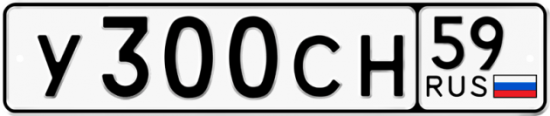 Автомобильный номер У300СН 59