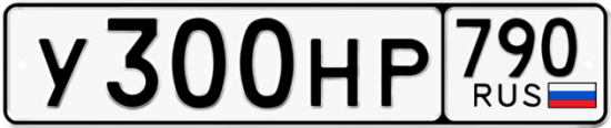 Автомобильный номер У300НР 790