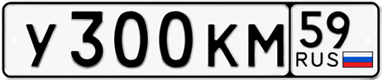Автомобильный номер У300КМ 59