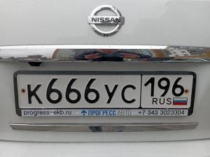 Фотография автомобиля с номером К666УС 196